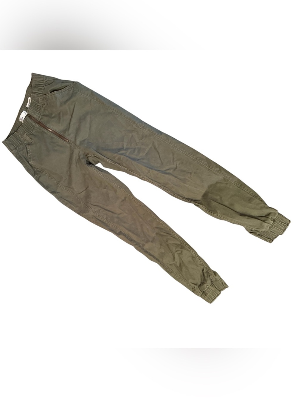 Hollister Olive Green Ultra High Rise Jogger Pants Women’s Small Zip Front